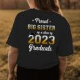 Proud Big Sister Of A Class Of 2023 Graduate Senior Funny Women's Crewneck Short Sleeve Back Print T-shirt Personalized Gifts