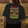 Real Grandmas Bake Awesome Grandmas Ride Horses Colt Women's T-shirt Back Print Unique Gifts