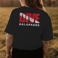 Retro Dive Galapagos Scuba Diver Vintage Dive Flag Diving Women's Crewneck Short Sleeve Back Print T-shirt Personalized Gifts