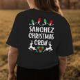 Sanchez Name Gift Christmas Crew Sanchez Womens Back Print T-shirt Funny Gifts