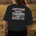 School Custodian – Funny Best Custodian Ever Back To School Womens Back Print T-shirt Funny Gifts