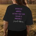 Susan B Anthony Womens Rights Gender Equality Independence Womens Back Print T-shirt Unique Gifts