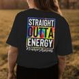 Teachers Assistant Straight Outta Energy Teaching Tie Dye Womens Back Print T-shirt Unique Gifts