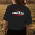 Team Edwards Lifetime Member Surname Last Name Gift Womens Back Print T-shirt Funny Gifts