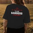 Team Sanders Lifetime Member Surname Last Name Womens Back Print T-shirt Funny Gifts