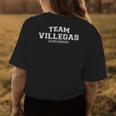 Team Villegas | Proud Family Surname Last Name Gift Womens Back Print T-shirt Funny Gifts
