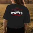 Team Watts Lifetime Member Surname Last Name Gift Womens Back Print T-shirt Funny Gifts