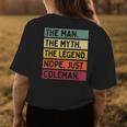 The Man The Myth The Legend Nope Just Coleman Funny Quote Gift For Mens Womens Back Print T-shirt Funny Gifts