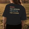 The Name Is Nana The Woman Myth And Legend Varsity Style Womens Back Print T-shirt Funny Gifts