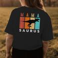 Vintage Mamasaurus Family Mama Saurus Dinosaurs Grandma Grab Women's T-shirt Back Print Unique Gifts