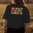 Vintage Schools Out For Summer Ladies Women Kids Teacher Womens Back Print T-shirt Unique Gifts