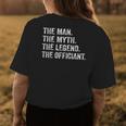 Wedding Officiant Marriage Officiant The Man Myth Legend Gift For Mens Womens Back Print T-shirt Funny Gifts