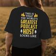 Worlds Greatest Podcast Host Thank You Gift Womens Back Print T-shirt Funny Gifts