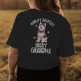 Worlds Greatest Siberian Husky Grandma Dog Pet Lover Women's T-shirt Back Print Unique Gifts