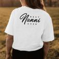 Best Nanni Ever Gift Gift For Womens Womens Back Print T-shirt Funny Gifts