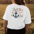 Hope Anchors The Soul Hebrews Bible Christian Graphic Women's T-shirt Back Print Unique Gifts