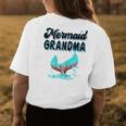 Mermaid Grandma Party Outfit Dad Mama Girl Mermaid Mom Women's T-shirt Back Print Unique Gifts