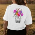 Mom Grandma Floral Happiness Is Being A Gigi For Women Women's T-shirt Back Print Unique Gifts