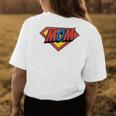 Mom Super Hero Superhero Mothers Day Gift For Womens Women's Crewneck Short Sleeve Back Print T-shirt Personalized Gifts