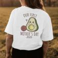 Our First Mothers Day 2023 Cute Avocado Mom Womens Back Print T-shirt Unique Gifts