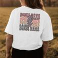 Retro Bonus Mama Leopard Lightning Bolt Western Stepmother Women's Crewneck Short Sleeve Back Print T-shirt Personalized Gifts