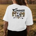 Soccer Mom Heart Leopard Mom Grandma Women's T-shirt Back Print Unique Gifts