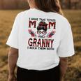 I Have Two Titles Mom And Granny Red Buffalo Women's T-shirt Back Print Unique Gifts