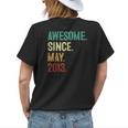10 Years Old Awesome Since May 2013 10Th Birthday Womens Back Print T-shirt Gifts for Her