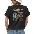 Autism Mom Life Autism Awareness Month Mama Autistic Vintage Womens Back Print T-shirt Gifts for Her