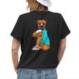 Boxer I Love Mom Tattoo Apparel Dog Mom Womens Women's T-shirt Back Print Gifts for Her