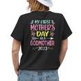 My First As A Godmother 2023 Happy Women's T-shirt Back Print Gifts for Her