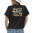 Groovy Happy Last Day Of School Teacher End Of School Year Womens Back Print T-shirt Gifts for Her