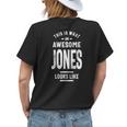 Jones Name Gift This Is What An Awesome Jones Looks Like Womens Back Print T-shirt Gifts for Her