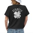 Kennedy St Patricks Day Irish Family Last Name Matching Womens Back Print T-shirt Gifts for Her