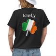 KielyFamily Reunion Irish Name Ireland Shamrock Womens Back Print T-shirt Gifts for Her