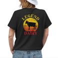 Legend Dairy Cow A Legend On The Farm Womens Back Print T-shirt Gifts for Her