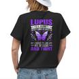 Lupus Awareness Butterfly Wear Purple Sle Autoimmune Disease Womens Back Print T-shirt Gifts for Her