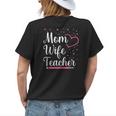 Mom Wife Teacher Mothers Day Best Mom Ever Loving Mama Womens Back Print T-shirt Gifts for Her