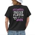 My Favorite Soccer Player Call Me Auntie Womens Back Print T-shirt Gifts for Her