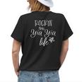 Rockin This Yia Yia Life Greece Greek Grandma Women's T-shirt Back Print Gifts for Her