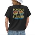 Schools Out For Summer Last Day Of School Retro Teacher Womens Back Print T-shirt Gifts for Her