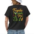Tequila Made Me Do It Drinking Party Mexican Cinco De Mayo Womens Back Print T-shirt Gifts for Her