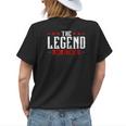 The Legend Has Retired Retirement Womens Back Print T-shirt Gifts for Her