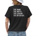 Wedding Officiant Marriage Officiant The Man Myth Legend Gift For Mens Womens Back Print T-shirt Gifts for Her