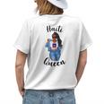 Haiti Queen Caribbean Pride Proud Women Womans Haitian Girl Women's T-shirt Back Print Gifts for Her