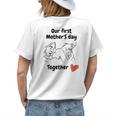 Our First Mothers Day Mothers Day Gift  Women's Crewneck Short Sleeve Back Print T-shirt Gifts for Her