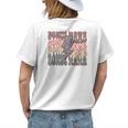 Retro Bonus Mama Leopard Lightning Bolt Western Stepmother Women's Crewneck Short Sleeve Back Print T-shirt Gifts for Her
