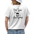Im Sew Awesome Mother Grandma Mom Lover Sewing Women's T-shirt Back Print Gifts for Her