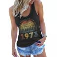 Awesome Since February 1973 50 Years Old 50Th Birthday Gifts Women Flowy Tank