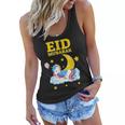 Eid Mubarak Present For Kids Mom Girls Eid Mubarak Unicorn Women Flowy Tank